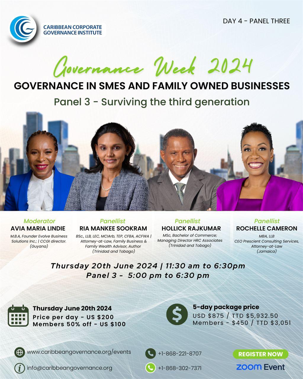 CCGI Governance Week 2024 flyer